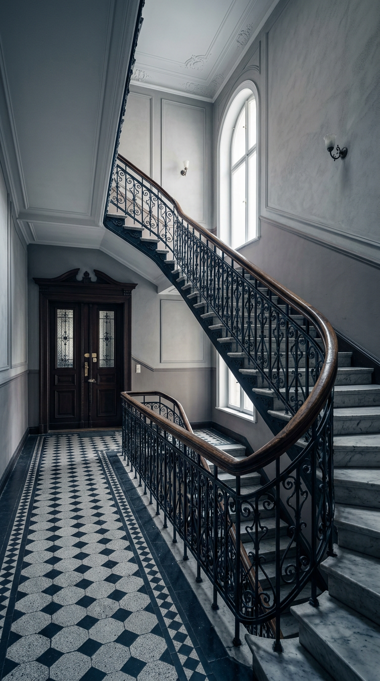 Treppenhaus eines Berliner Gründerzeit-Altbaus